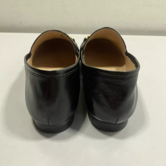 NEW COACH Women's Haley Loafers Size 6.5B Leather Round Toe Flat Black - Picture 3 of 6
